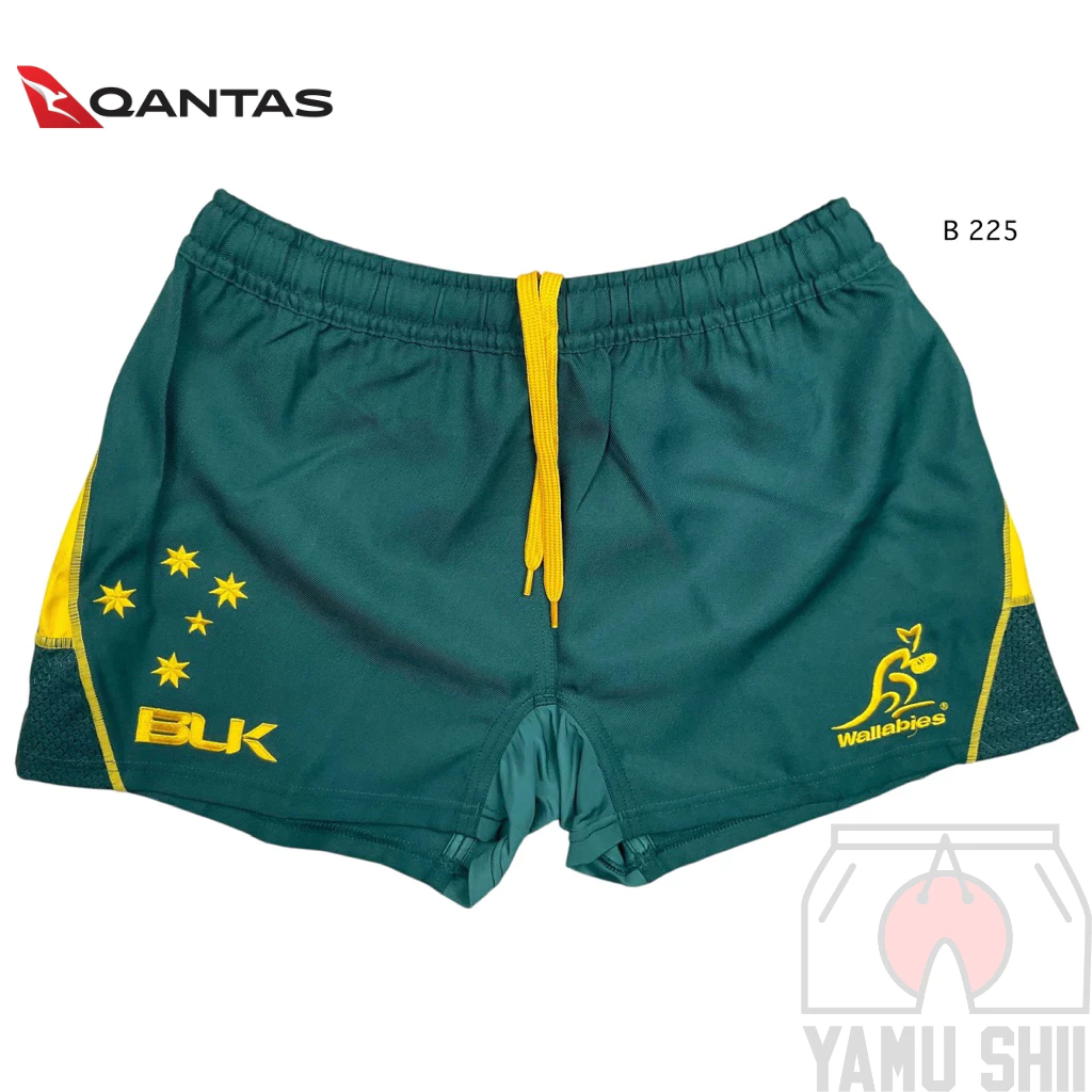 กางเกงขาสั้น รักบี้  BLK Qantas ผ้าร่มหนา กีฬา ลำลอง  Size S