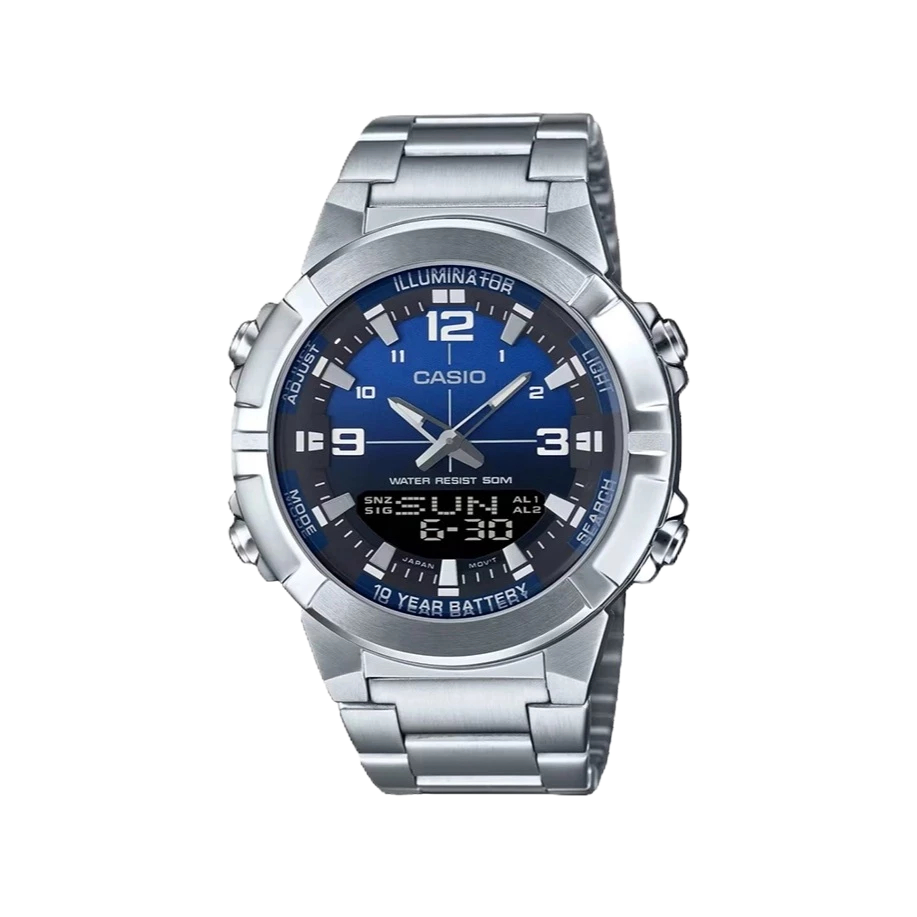 Casio นาฬิกาข้อมือผู้ชาย รุ่น AMW-870DA-2A1VDF Men's Watch