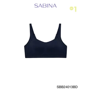 Sabina Sbn Sport Medium to High Support เสื้อชั้นใน ไร้โครง รหัส SBB24013BD - สีน้ำเงินเข้ม