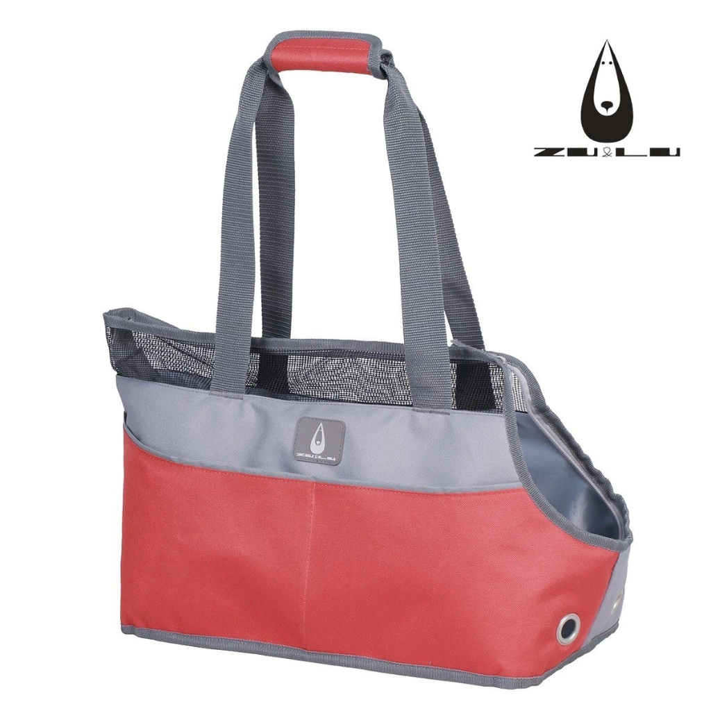 ZU & LU กระเป๋าใส่สัตว์เลี้ยง จุ 6กก. สีเแดง เบามาก รุ่น Sumatra  (กระเป๋าหมา กระเป๋าแมว)- ZHP003