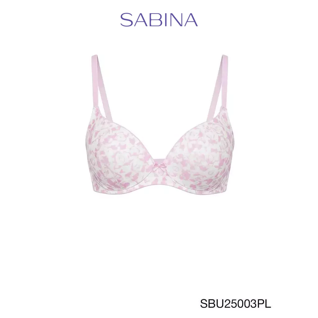 Sabina Pretty Perfect Level 1 เสื้อชั้นใน ไร้โครง รหัส SBU25003PL - สีชมพูอ่อน