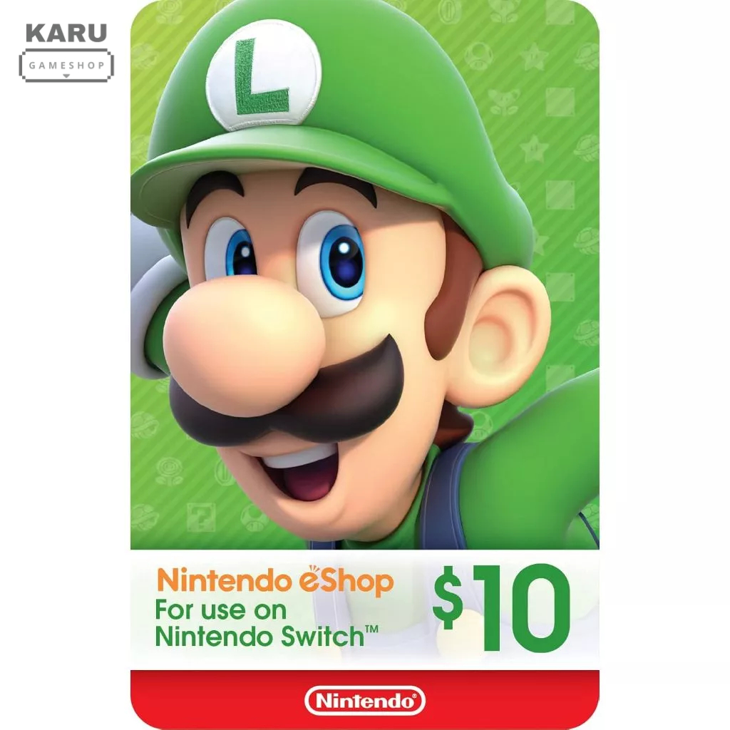 [พร้อมส่ง] มือ 1 โค้ด Nintendo eShop : 10 ดอลลาร์ สำหรับ Nintendo Switch / Switch 2 โซนอเมริกา