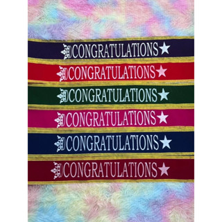 สายสะพายปัจฉิมขอบทองแบบโหล(หนึ่งโหลมี 12 เส้น)