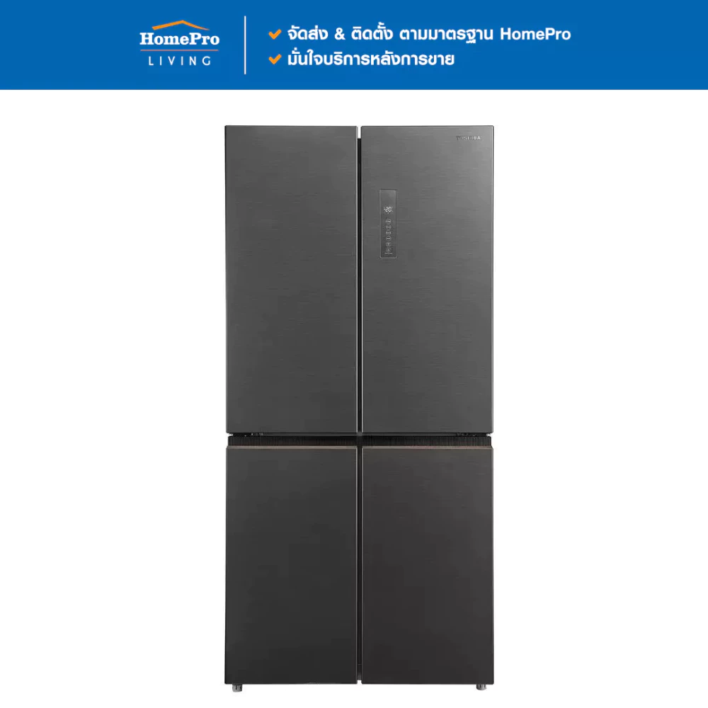 TOSHIBA ตู้เย็น MULTI DOOR GR-RF611WI-PMTH(60) 16.7 คิว สีเทาเข้ม อินเวอร์เตอร์ จัดส่งโดย HomePro