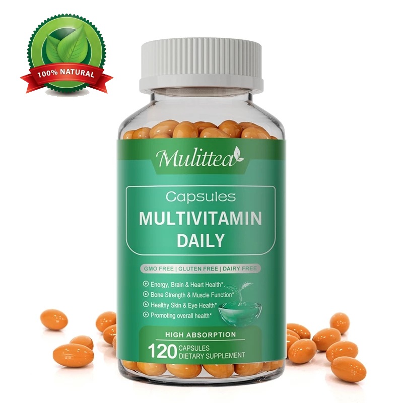 Mulittea แคปซูลวิตามินรวม MULTIVITAMIN 120pcs - เพิ่มพลังงาน เสริมภูมิคุ้มกัน  Vitamin A,B,C,E,D3,B12,Biotin 🌱💪