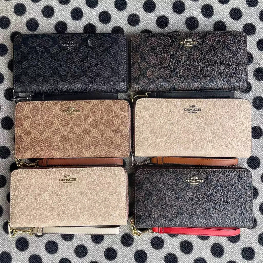 Long Zip Around Wallet CW778 กระเป๋าสตางค์ยาว กระเป๋าสตางค์ ผู้หญิง ซิป พร้อมสายคล้องข้อมือ U14R35E8