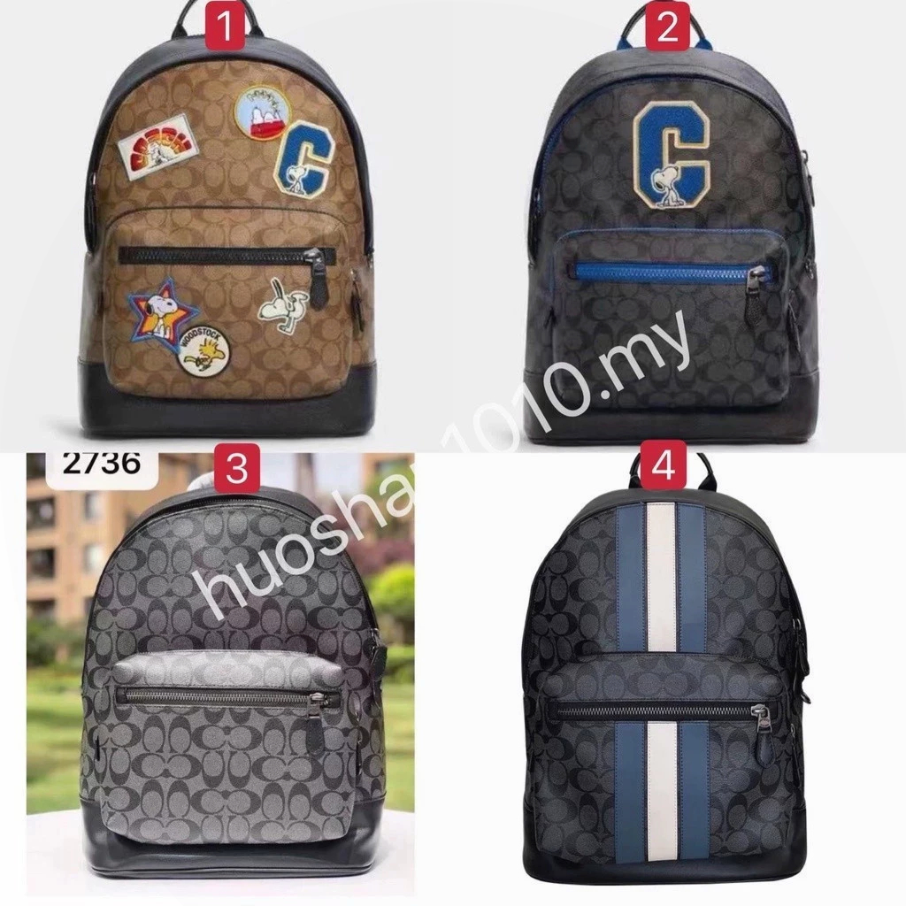 PEANUTS West Backpack C4030 5511 C2736 C3001 กระเป๋าเป้สะพายหลัง กระเป๋าผู้ชาย ชาย ลายสนูปปี้ Y74H83