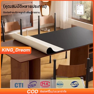 【K&D】60*140ซม PU เสื่อหแผ่นปูโต๊ะ ปูโต๊ะ กันลื่นและกันน้ำมัน แบบเรียบง่าย สําหรับนักเรียน คอมพิวเตอร์ แผ่นรองโต๊ะหนังแท้