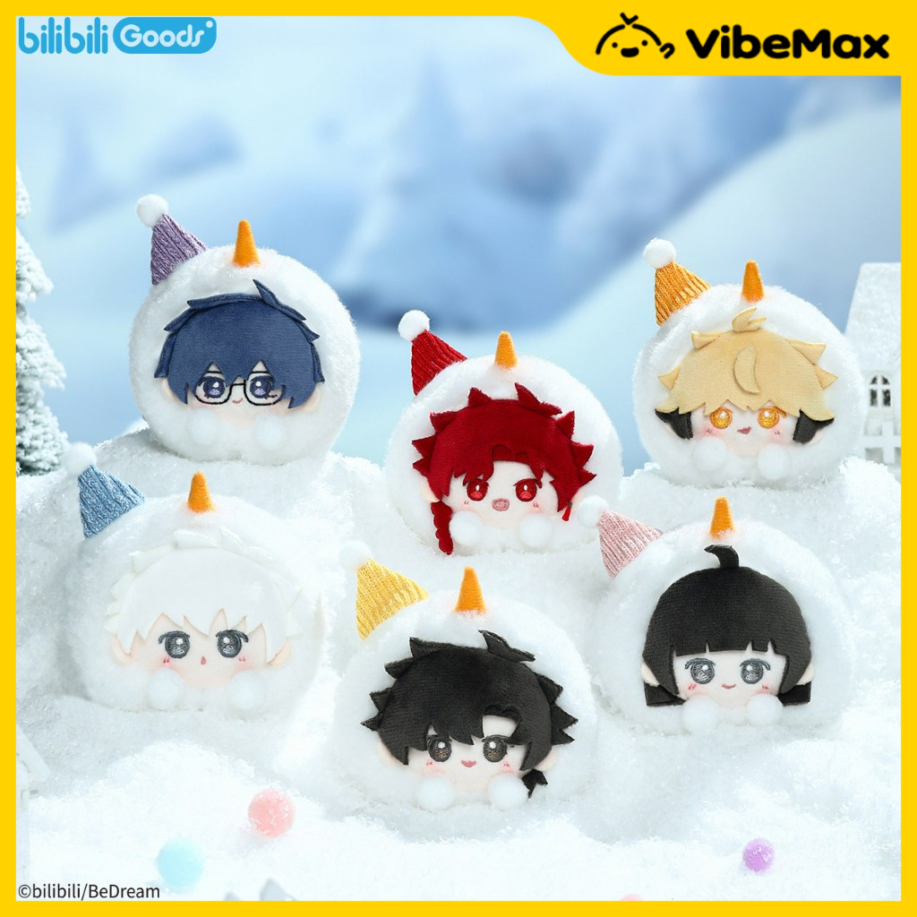[✨NEW⚡พร้อมส่ง] Link Click พวงกุญแจตุ๊กตา Fluffy Winter Series Snowball