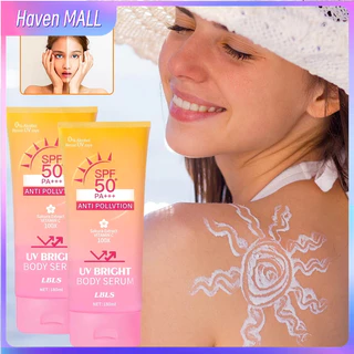 LBLS เซรั่มกันแดดผิวกาย SPF50+PA+++ เซรั่มกันแดดทาผิวกาย เบาสบายผิว หอมละมุน Body Serum 180ml