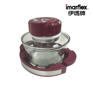 [เกรดบีราคาพิเศษ] Imarflex_Z_ หม้อฝาอบลมร้อน โถแก้ว ขนาด 12 ลิตร รุ่น IB-703(B)