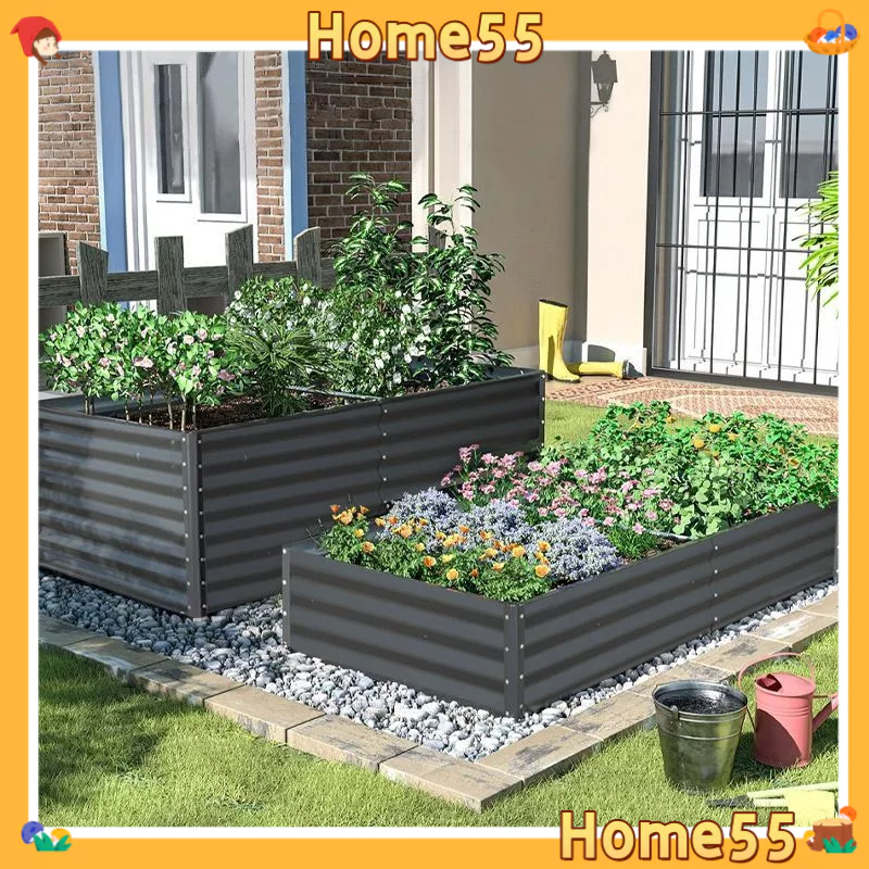 Home55🏠- กล่องปลูกต้นไม้ป้องกันการกัดกร่อนสำหรับลานบ้าน กล่องสี่เหลี่ยม กันแดดและกันน้ำแข็ง กล่องปลูกต้นไม้กลางแจ้งที่ท