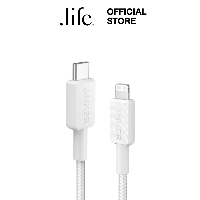 Anker สายชาร์จ USB-C to Lightning รุ่น 322 ยาว 6 ฟุต สายถัก | by Dotlife