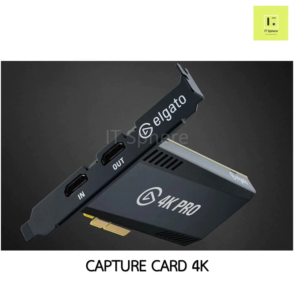 CAPTURE CARD 4K ELGATO GAME CAPTURE 4K PRO : 10GBK9901 ประกัน 2 ปี