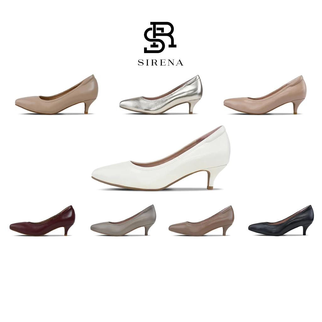 SIRENA รองเท้าหนังแท้ ส้น 2 นิ้ว รุ่น CARNATION | รองเท้าคัทชูผู้หญิง