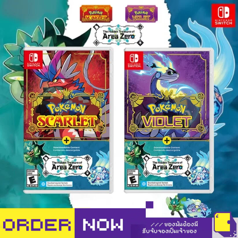 [+..••] พร้อมส่ง 🔥 | NSW POKEMON SCARLET AND VIOLET + THE HIDDEN TREASURE OF AREA ZERO (เกม Nintendo