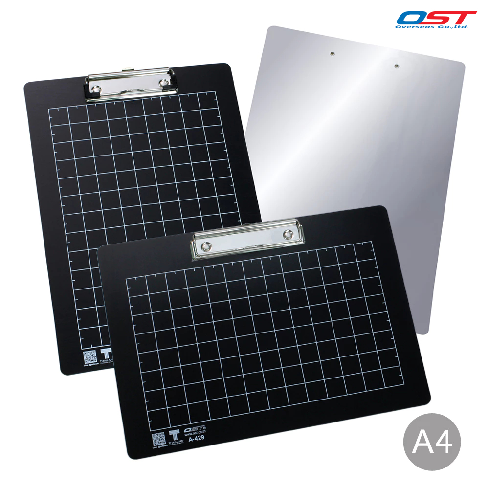 คลิปบอร์ด แผ่นรองเขียน แผ่นรองตัด ขนาด A4 มีแนวตั้ง และแนวนอน (Smart Clip Board) ผลิตจากพลาสติกหนา 2 มม. ราคาถูก Shopee Lazada