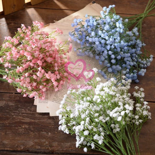 ดอกไม้ปลอม ตกแต่งบ้าน ความยาว60-64cm ดอกไม้ประดิษฐ์ ยิปโซ พร…