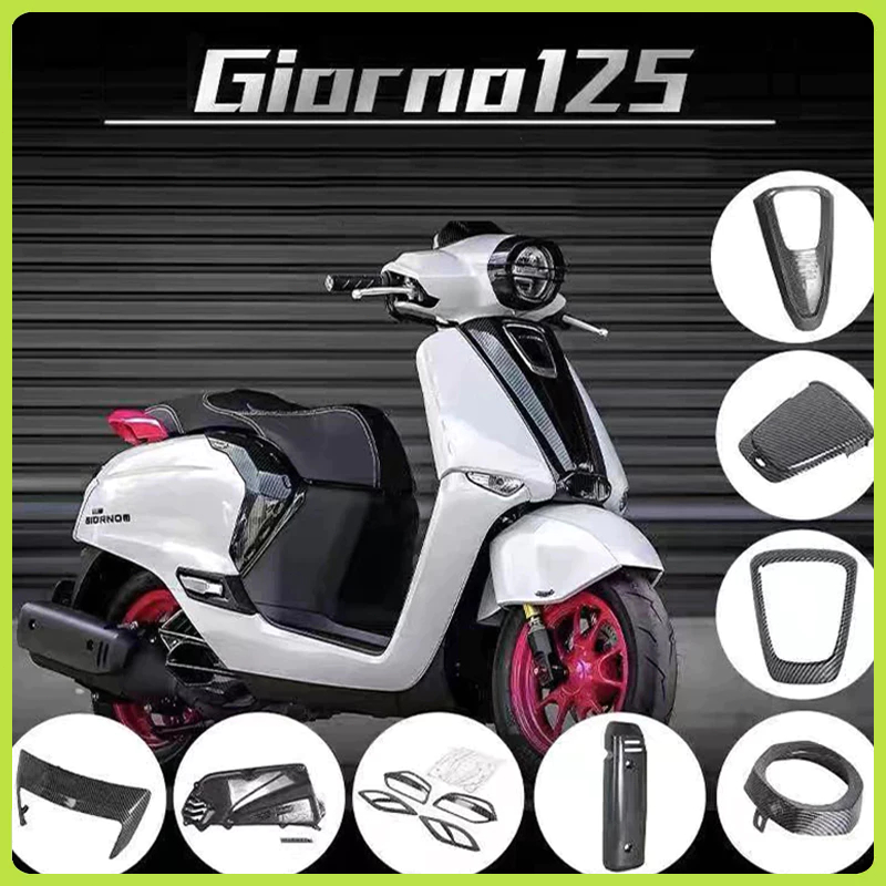 ^พร้อมส่ง^ ชุดแต่ง Honda จีออโน่ 125 ชุดงานครอบ ของแต่งรถมอเตอร์ไซค์ กันร้อนท่อ ครอบไมล์ ฝาครอบไฟหน้า/ไฟท้าย Giorno 125