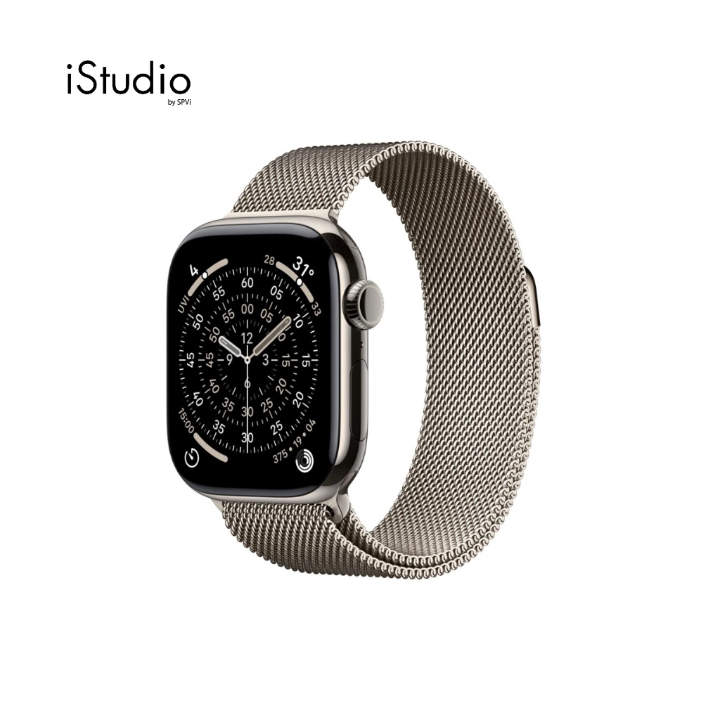 Apple Watch Series 11 GPS + Cellular Titanium สาย Milanese Loop I iStudio by SPV