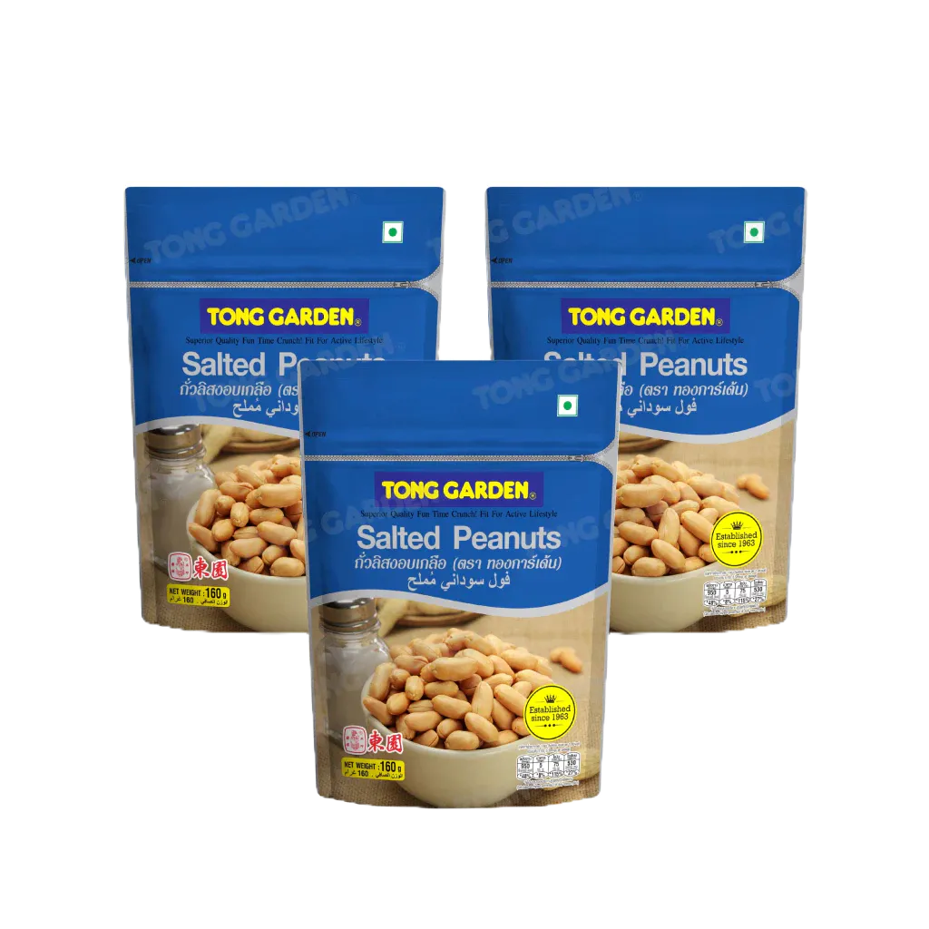 Tonggarden ถั่วลิสงอบเกลือ 160 กรัม (แบบแพ็ค)