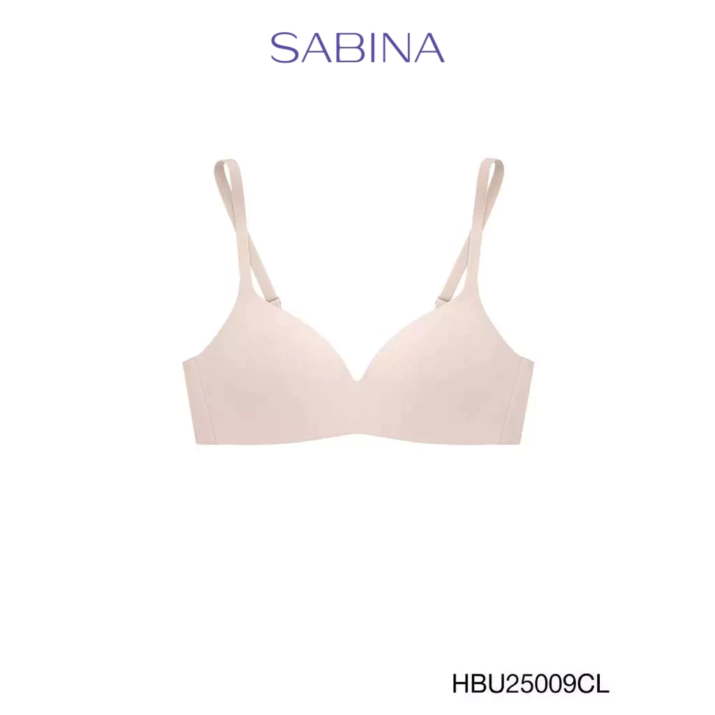 Sabina Habpy Pretty Perfect Level 1 เสื้อชั้นใน ไร้โครง รหัส HBU25009CL - สีเนื้ออ่อน