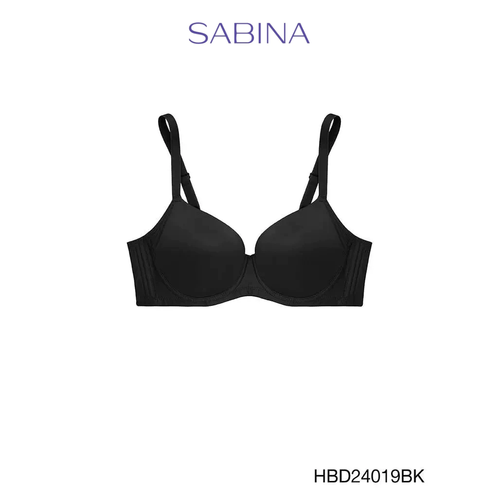 Sabina Habpy Perfect Bra Level 1 เสื้อชั้นใน มีโครง รหัส HBD24019BK - สีดำ