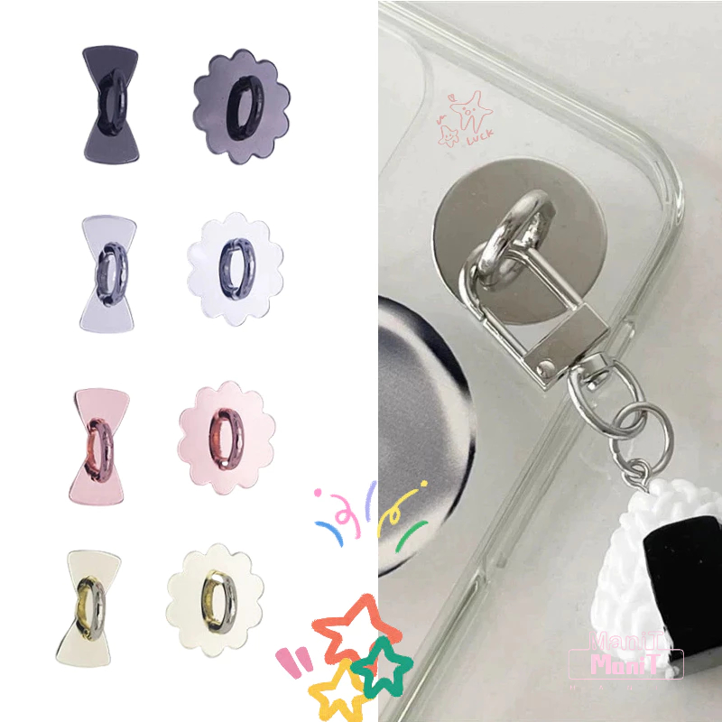[MTech]ตะขอโลหะ มีกาวในตัว หลากสี สําหรับแขวนโทรศัพท์มือถือ DIY Grip ตะขอโลหะติดหลัง