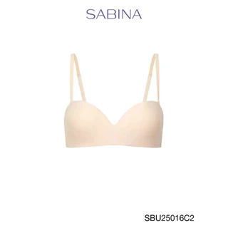 Sabina Pretty Perfect Level 1 เสื้อชั้นใน เกาะอก ไร้โครง รหัส SBU25016C2 - สีเนื้ออ่อน
