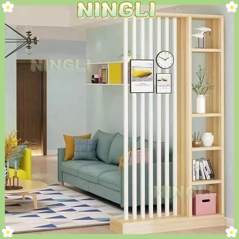 สไตล์หรูหราบางเบา สไตล์นอร์ดิก ฉากกั้นห้องนั่งเล่น ตู้ สีขาว NINGLI