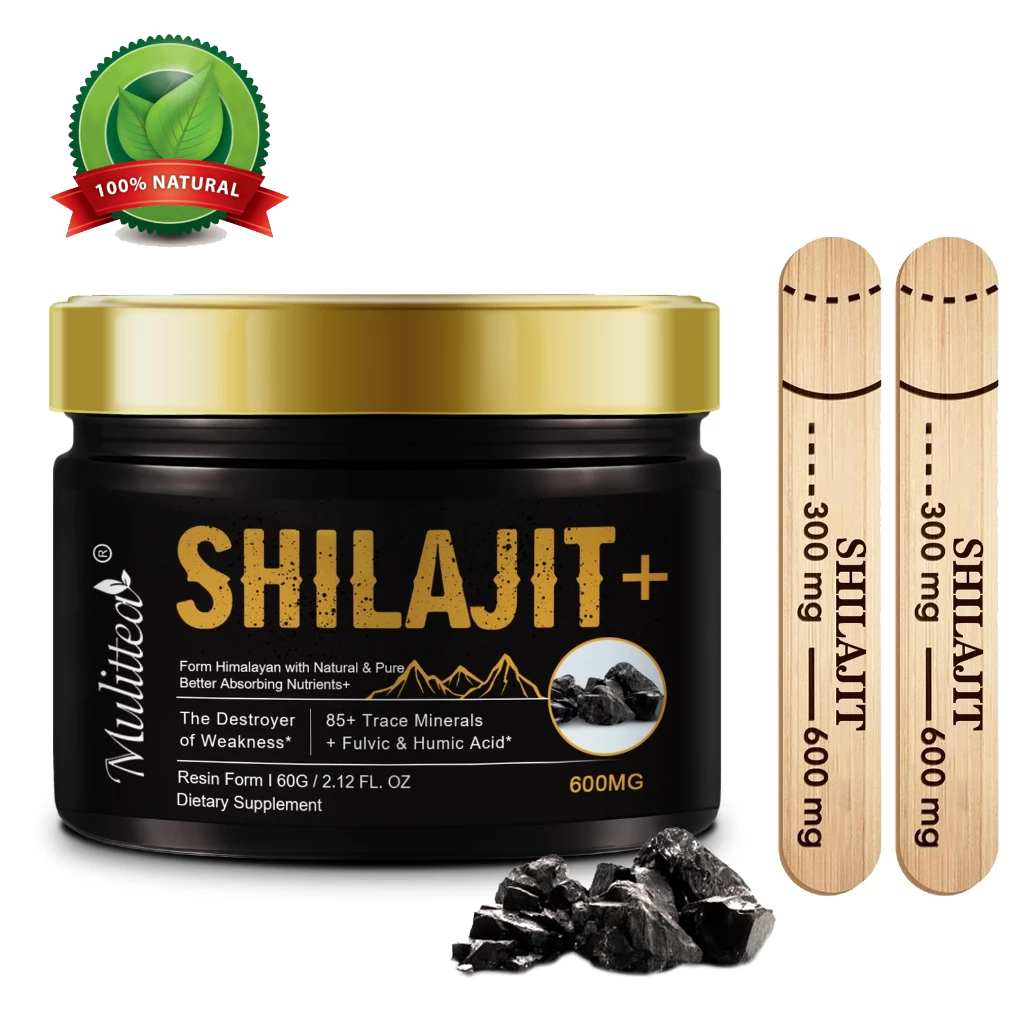 Mulittea SHILAJIT 600MG Enhance immunity,metabolic,Reduce fatigue,เสริมภูมิคุ้มกัน เผาผลาญ ลดอาการอ่อนล้า