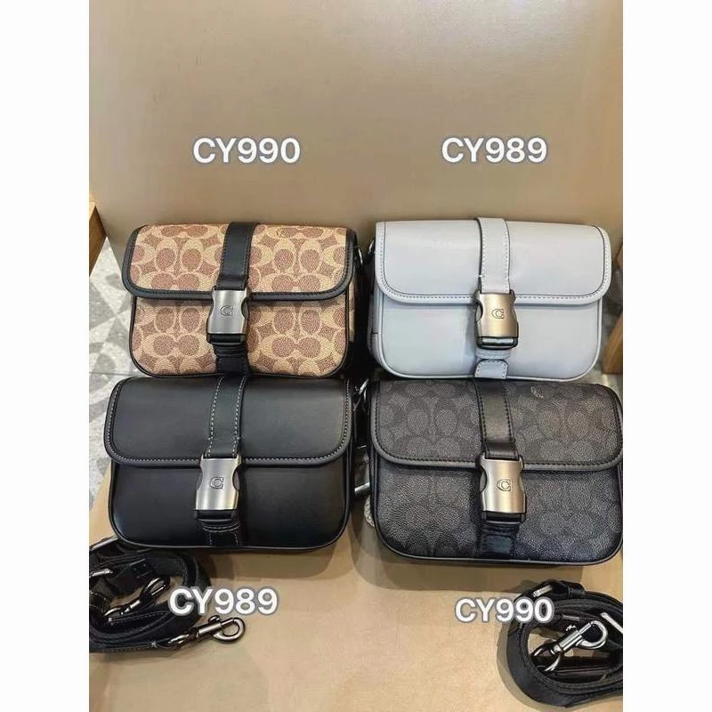 Crossbody Bag 19 CY989 CY990 Crossbody กระเป๋าสะพายข้าง กระเป๋าสะพายไหล่ ผู้ชาย D45C6H12