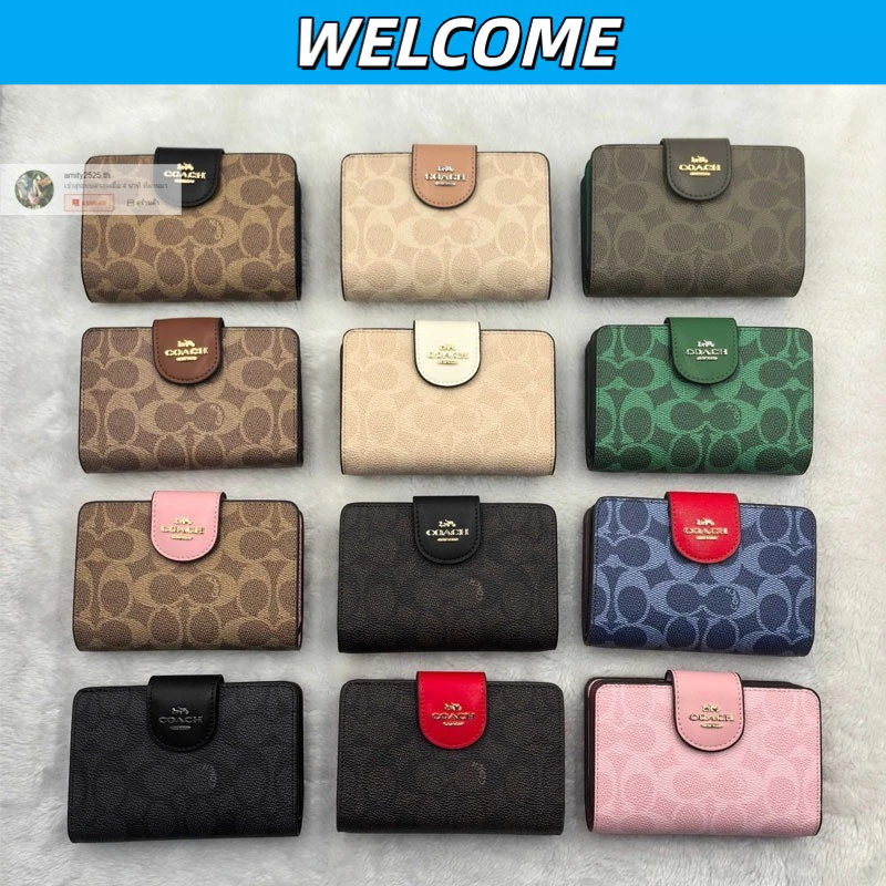 กระเป๋าสตางค์ซิปขนาดกลาง กระเป๋าสตางค์ผู้หญิง กระเป๋าใส่เหรียญ CW786