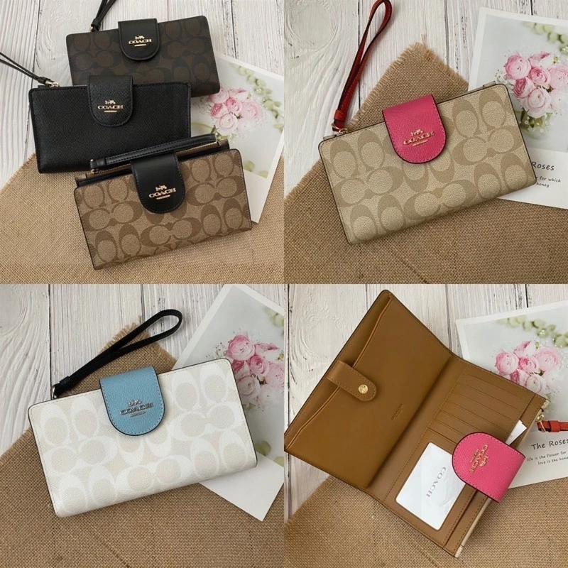 Tech Wallet C2869 C2874 C4528 พับกระเป๋า กระเป๋าสตางค์สั้น