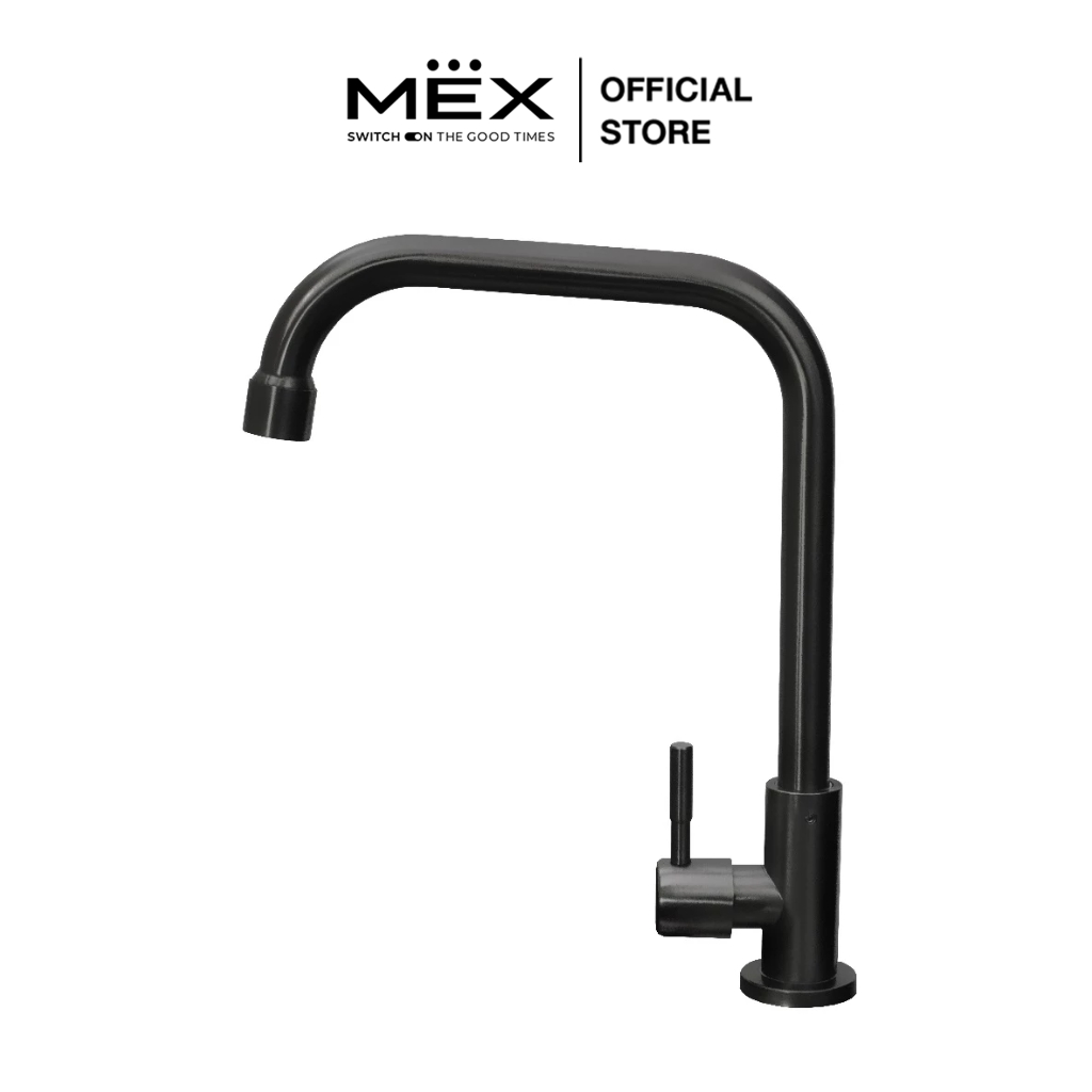 MEX ก๊อกน้ำเย็น รุ่น TP232GM (สี Grey Metal) ชนิดติดตั้งบนเคาน์เตอร์ สำหรับอ่างล้างจาน