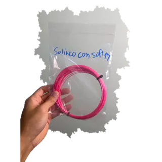 เอ็นเทนนิส Solinco Confidential Soft Pink Tennis String (ตัดแบ่ง6.2/12.4M)