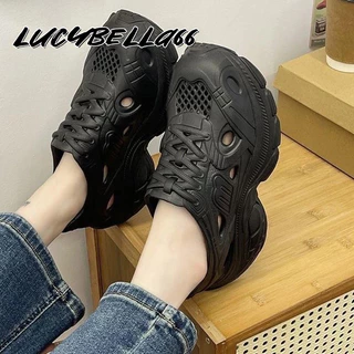 LucyBella66 รองเท้าผ้าใบ ก้นหนา EVA รกันน้ำ ผู้หญิง ระบายอากาศได้ กันลื่น1749716475750