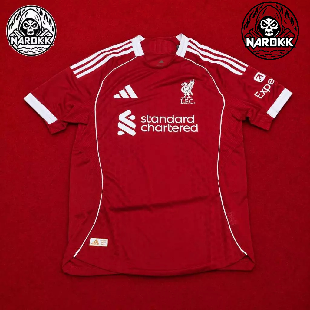 Liverpool HOME PLAYER ปี25/26 สีแดง เกรดนักเตะ ของแท้100%