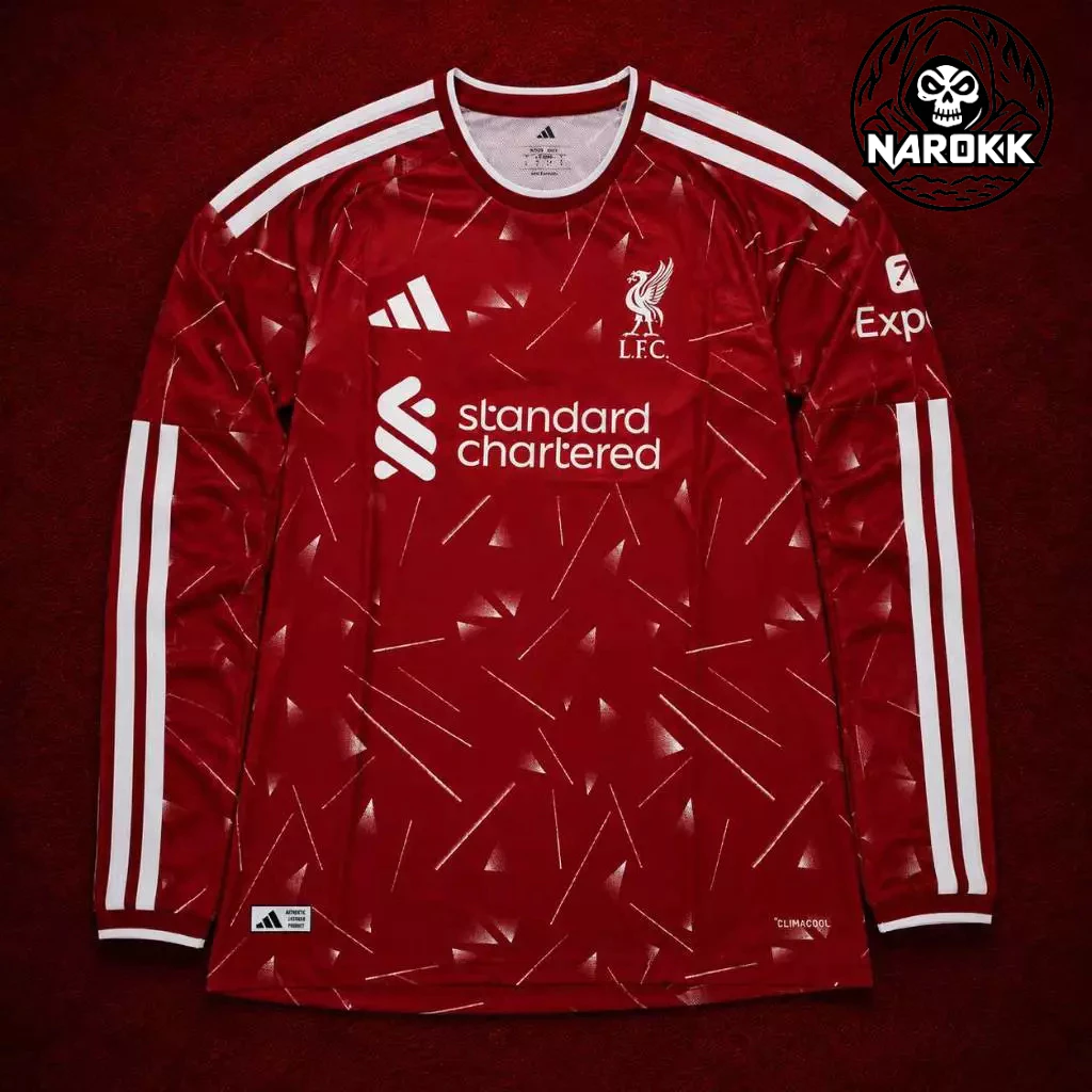 LIVERPOOL 2026/2027 HOME PLAYER LONG SLEEVE JERSEY เกรดเพเยอร์แขนยาว ของแท้100%