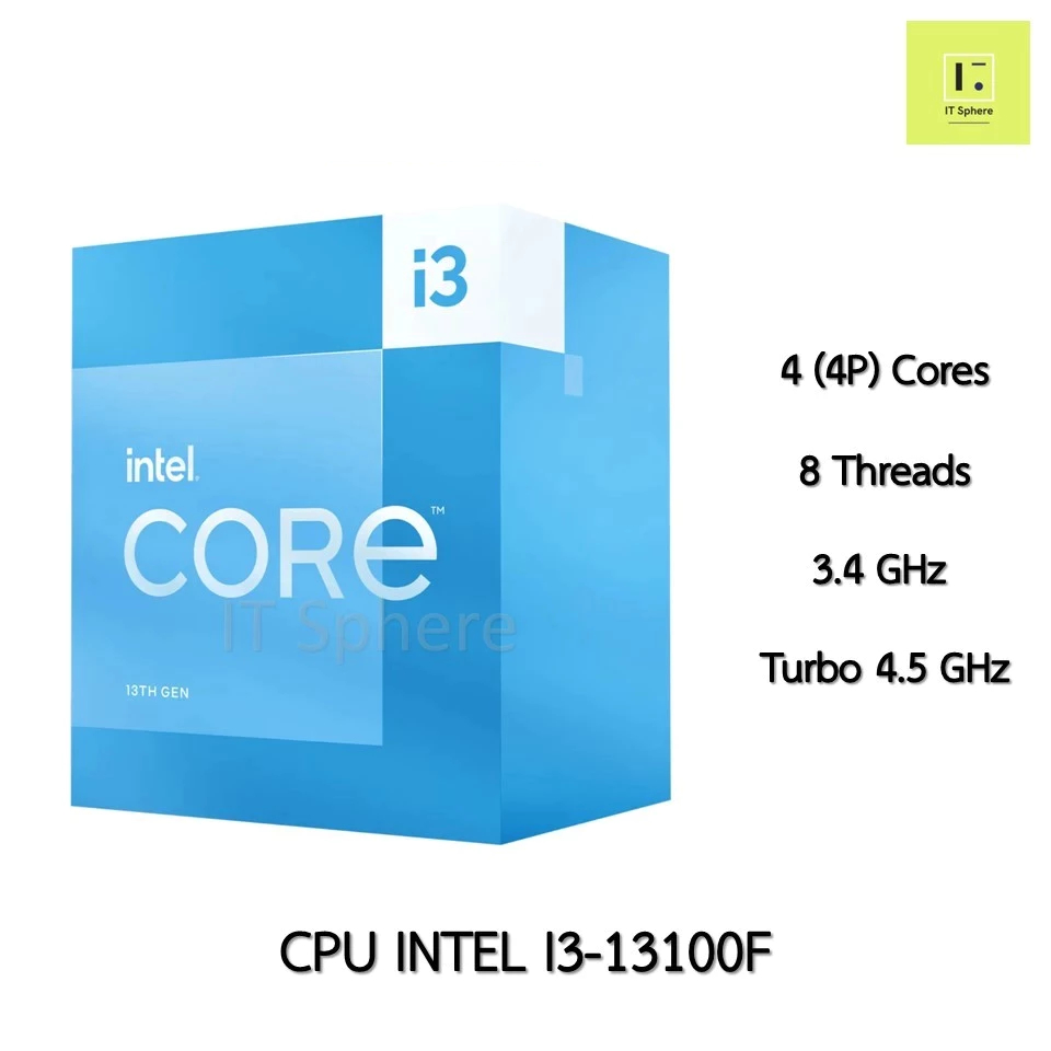 [ศูนย์ไทย มือ1] CPU INTEL I3-13100F LGA1700 LGA 1700 i3 13100F 13100 F มือ1 (NEXT) NEXT processor ge