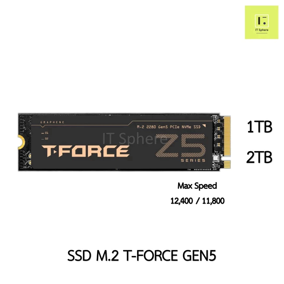 GEN5 SSD M.2 T-Froce Z540 1TB 2TB NVMe PCIe 5.0 teamgroup team group tforce t force เอ็มดอททู เร็ว ค