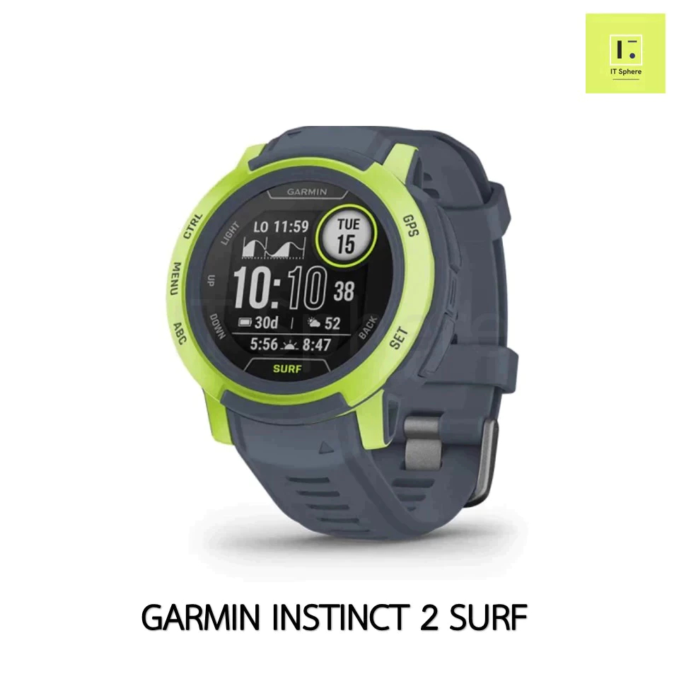 [ศูนย์ไทย] GARMIN INSTINCT 2 SURF Smartwatch การ์มิน  (นาฬิกา Garmin instinct ii) Surf Mavericks SEA