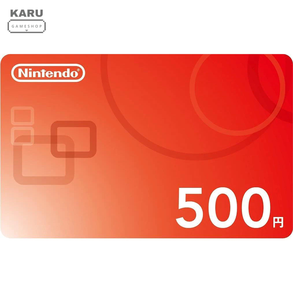 [พร้อมส่ง] มือ 1 โค้ด Nintendo eShop : 500 เยน สำหรับ Nintendo Switch / Switch 2 โซนญี่ปุ่น