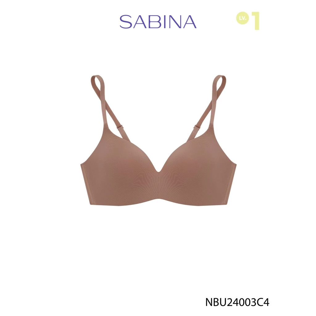 [Online Exclusive]  Sabina Pretty Perfect Level 1 เสื้อชั้นใน ไร้โครง รหัส NBU24003C4 - สีเนื้อแทน
