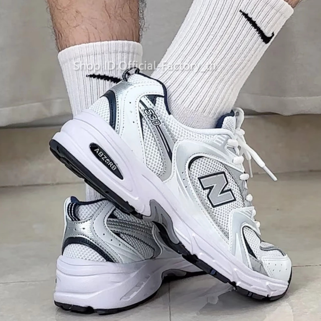 Originals รองเท้าน้ำหนักเบา ของแท้ NEW§Balace☆Series☆MR53Θ☆2025 Silver ประเทศไทย Free Socks พร้อมจัดส่ง - รูปที่ 4