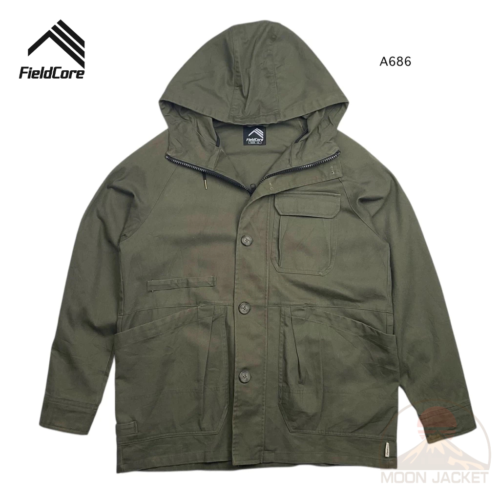 เสื้อแจ็คเก็ตผ้าคอตตอล Field Core  Size LL