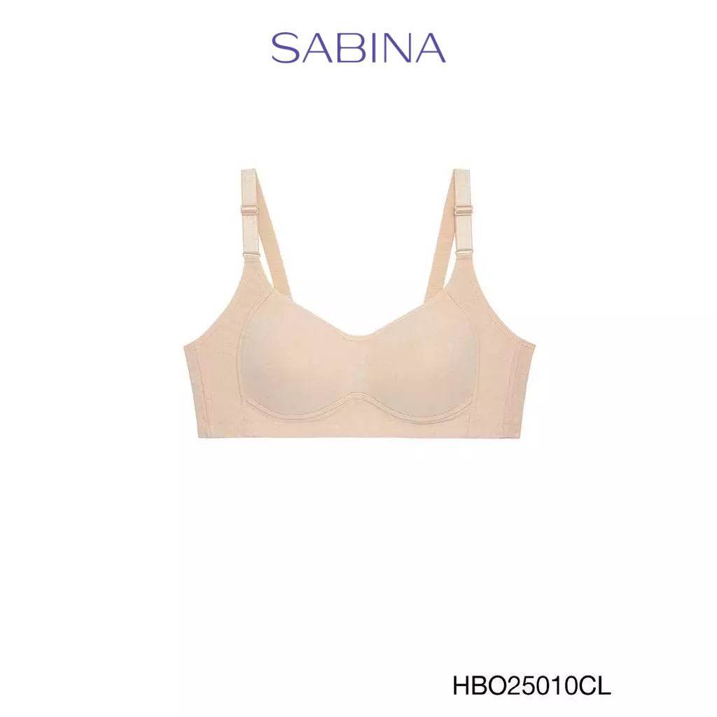 Sabina Habpy Adult Level 1 เสื้อชั้นใน ไร้โครง รหัส HBO25010CL - สีเนื้ออ่อน