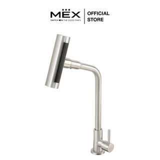MEX ก๊อกน้ำเย็น สามารถปรับสายน้ำได้ 4 แบบ รุ่น LF04SC ชนิดติดตั้งบนเคาน์เตอร์ (สีสเตนเลส สตีล)