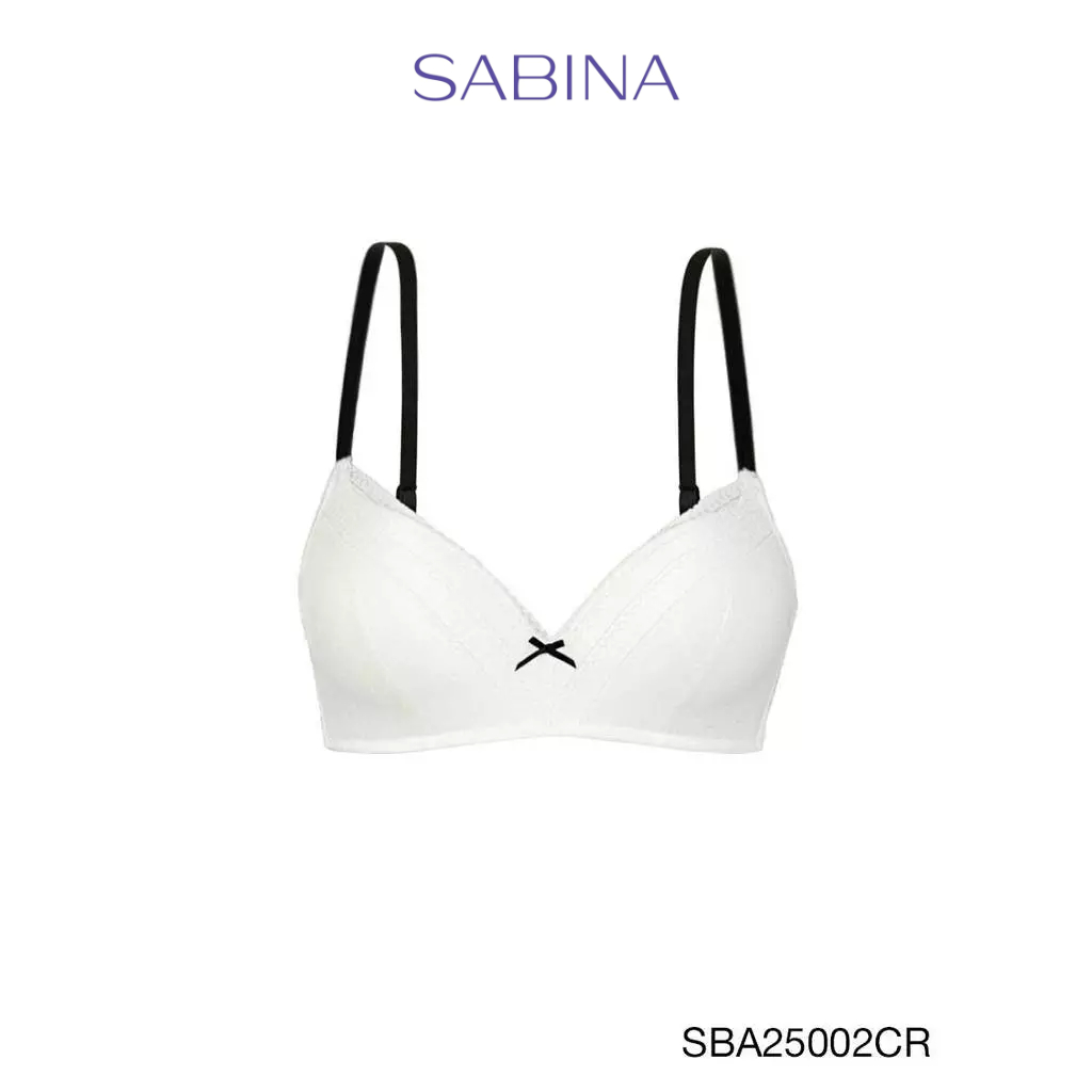 Sabina Doomm Doomm Level 4 เสื้อชั้นใน  ไร้โครง รหัส SBA25002CR - สีครีม