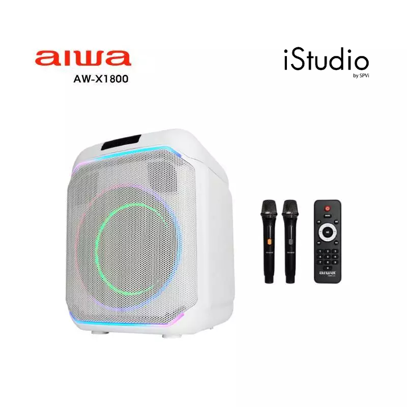 AIWA รุ่น AW-X1800 Party Speaker ลำโพงบลูทูธ พร้อมไมโครโฟน